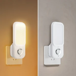 1-5Pcs Plug In PIR Motion Sensor LED Night Light Hallway & Emergency Torch