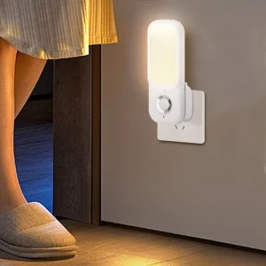 LED Safety Night Light Motion Sensor Plug In Emergency Lamp Rechargeable Torch