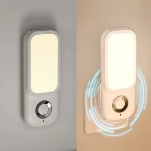 Automatic Plug In PIR Motion Sensor LED Night Light Hallway Emergency Torch UK